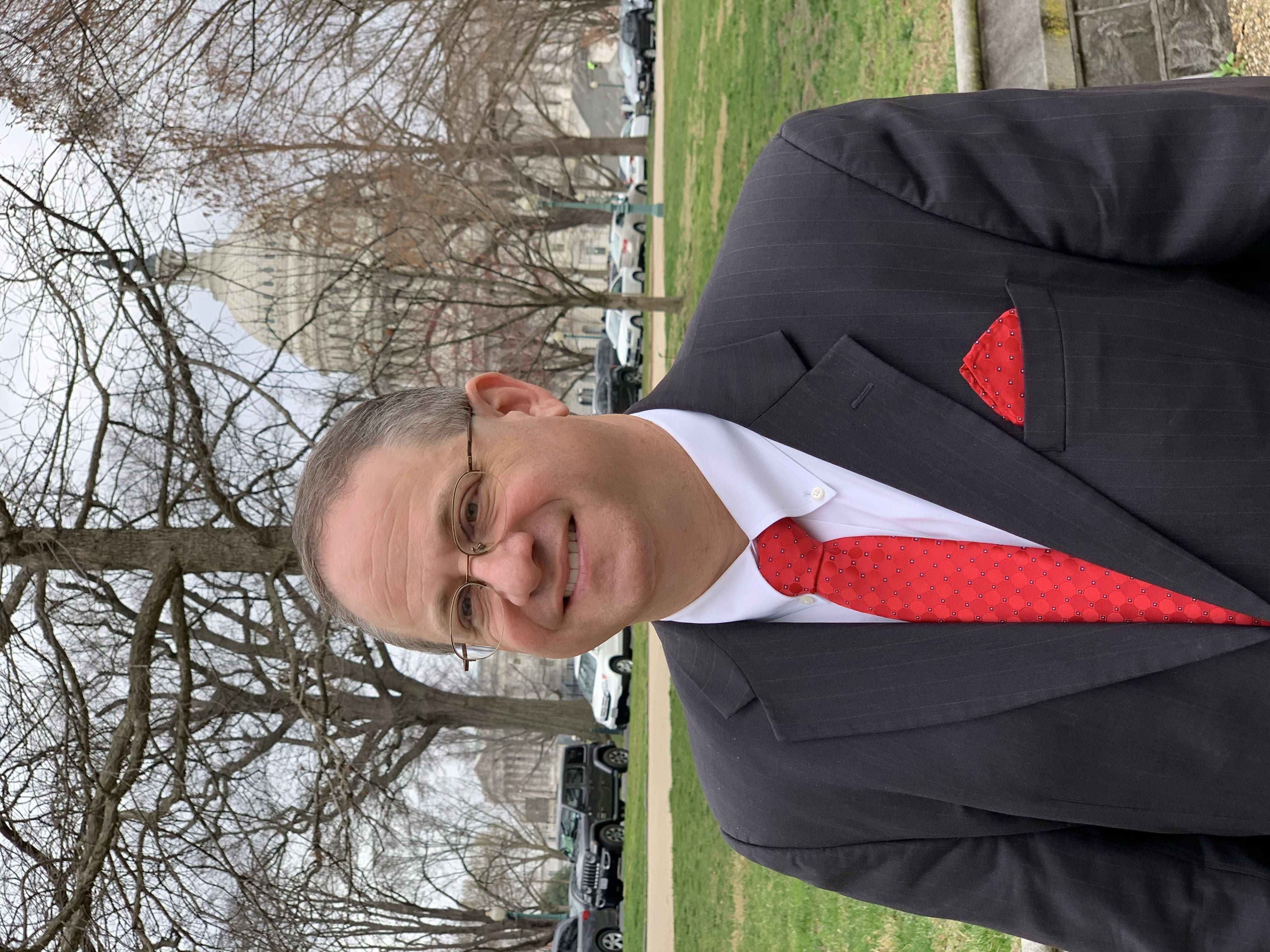 Trey Trainor outside the U.S. Capitol.