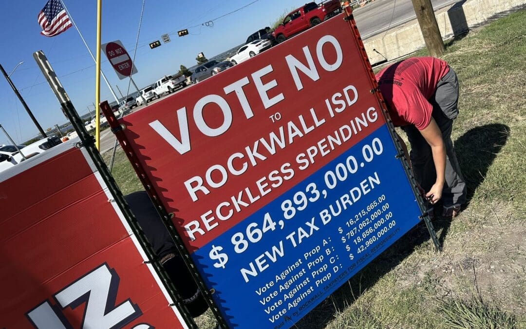 Rockwall ISD Residents Voting ‘No’ on Big School Bonds and Tax Increase