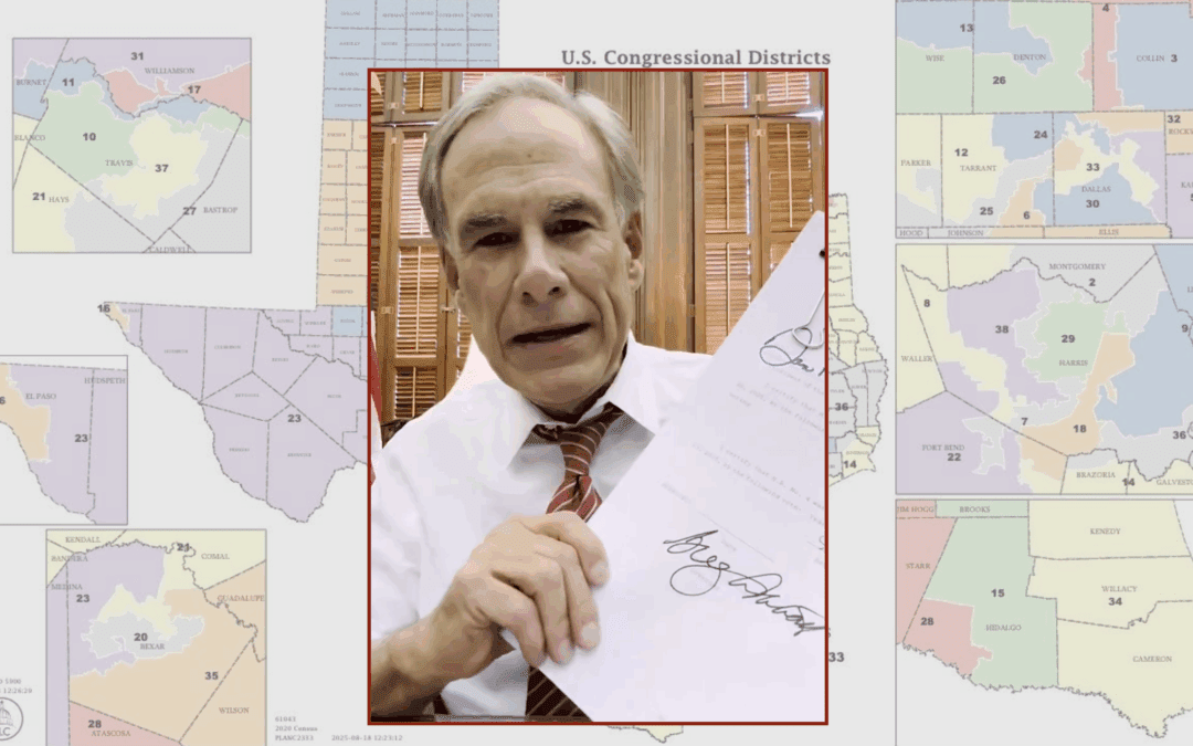 Gov. Abbott Signs ‘Big Beautiful’ Texas Congressional Map Into Law