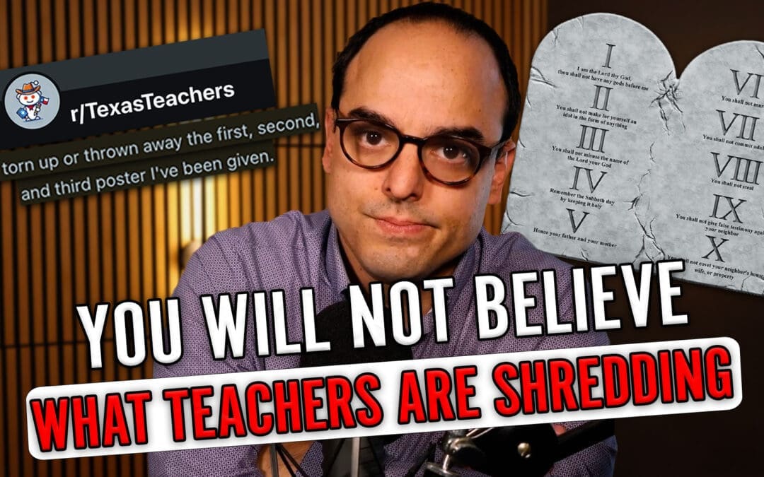 Texas Teachers Ripping Up 10 Commandments