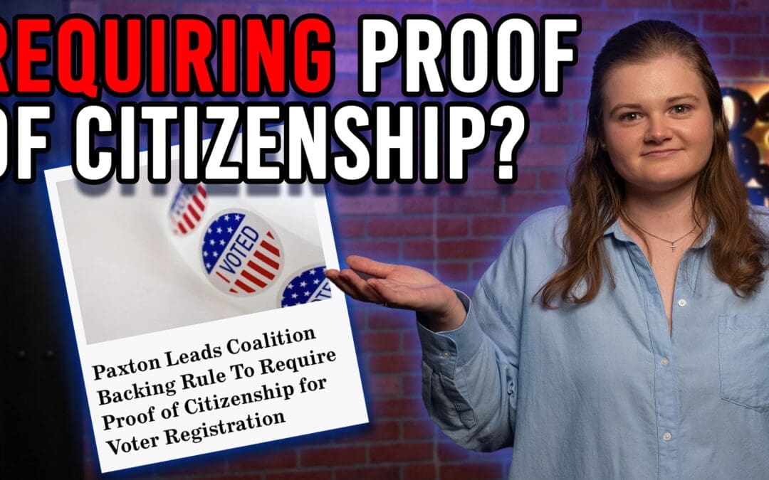 10/20/2025 Requiring Proof of Citizenship for Federal Voter Registration?